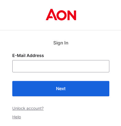 Image of the login screen