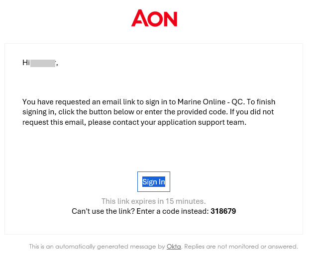 Image of the email you should have received